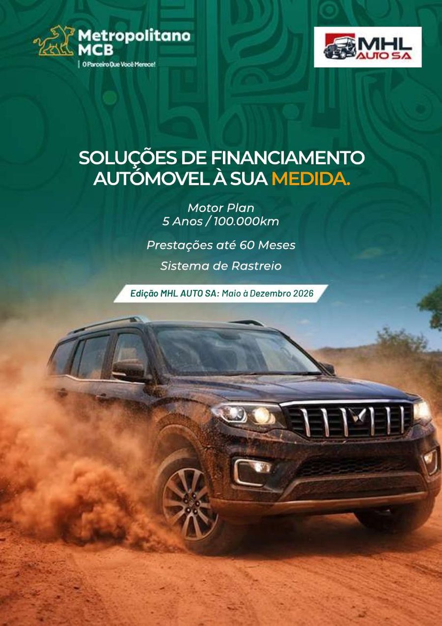 Capa do catálogo automóvel MHL Auto com o Metropolitano MCB