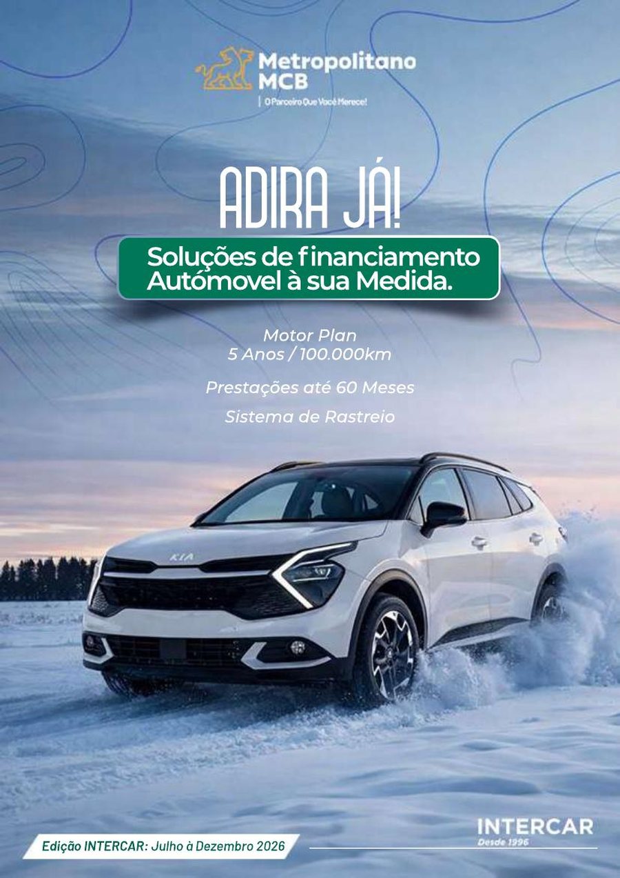 Capa do catálogo automóvel Intercar com o Metropolitano MCB